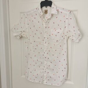 True craft short sleeve button down shirt size S